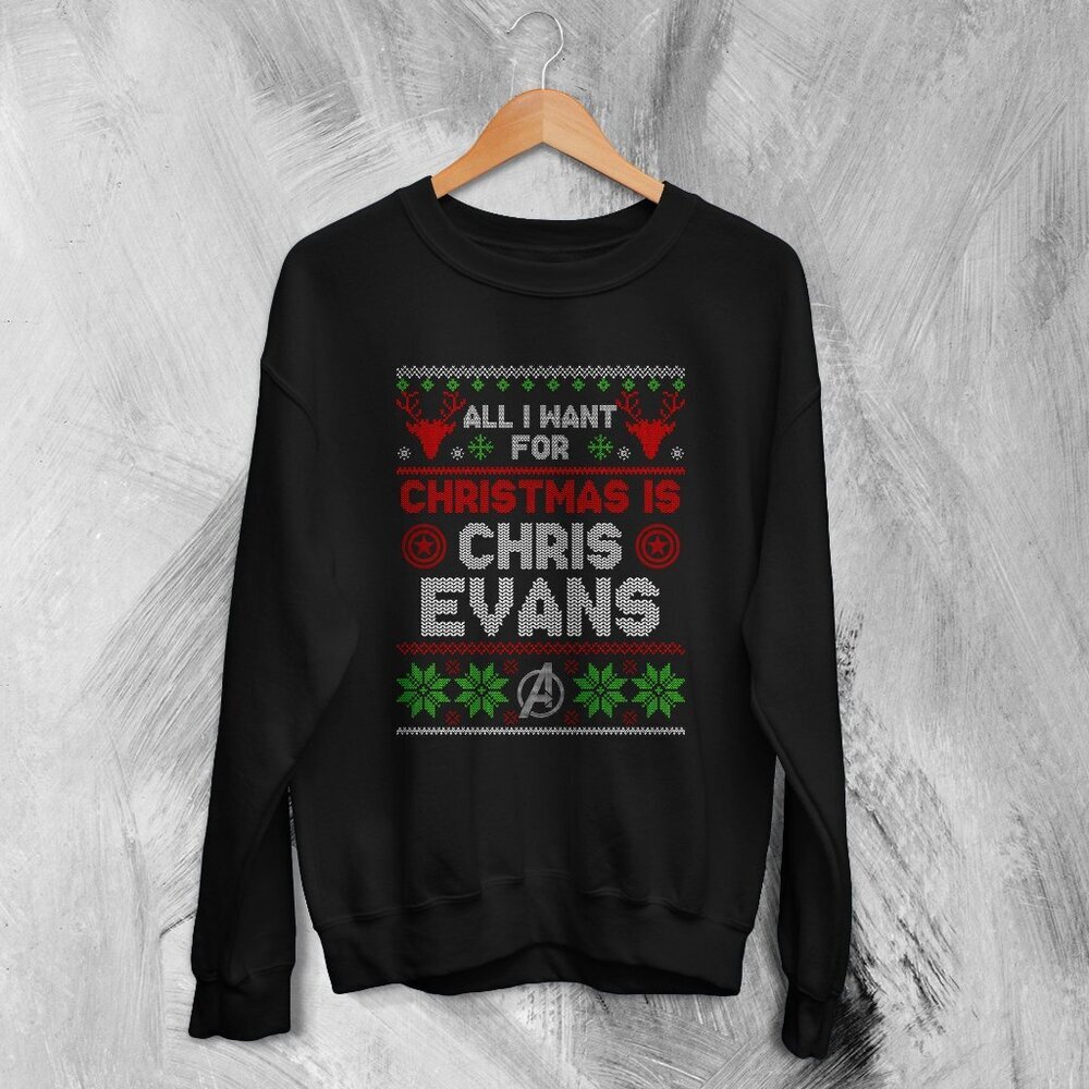 The Avengers Ugly Christmas Sweatshirt Chris Evans Sweater Gift For Christmas 17